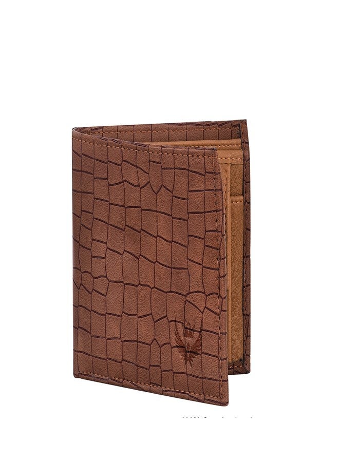 LORENZ Bi-Fold Brown PU Leather Wallet for Men | WL-63 - Image 1
